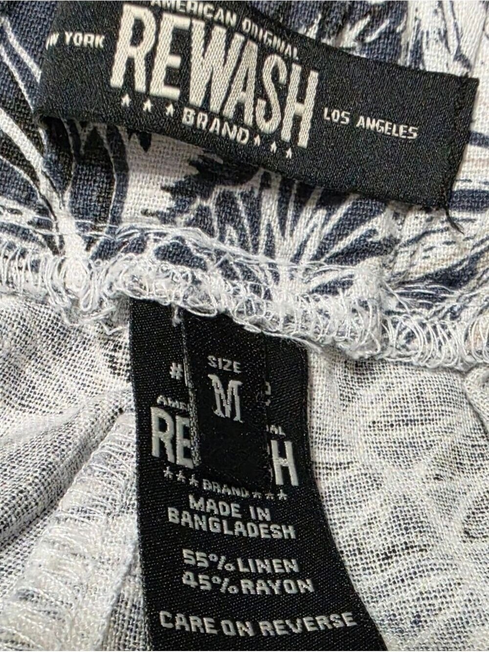 Rewash Linen Blend Shorts Medium - Picture 5 of 7